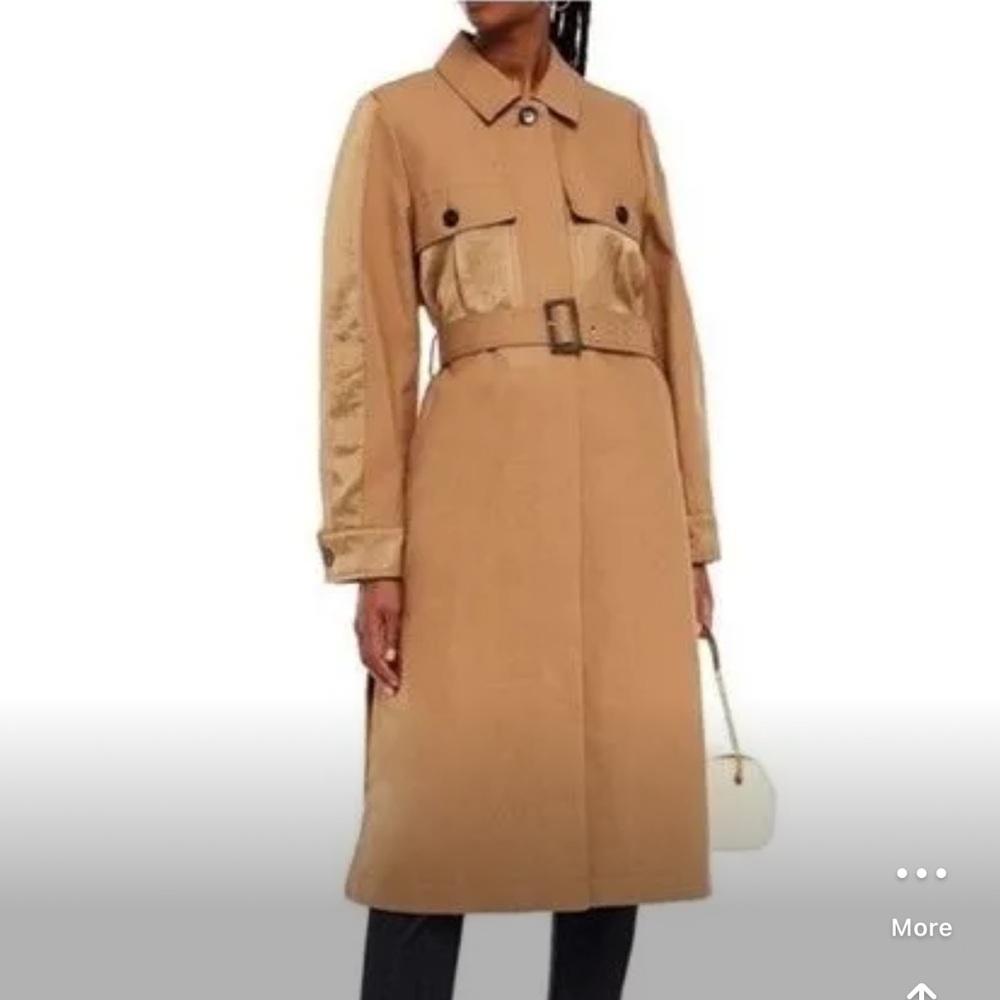 Kate Spade Camel Belted Trench Coat Size 0 Classic Icon NWOT